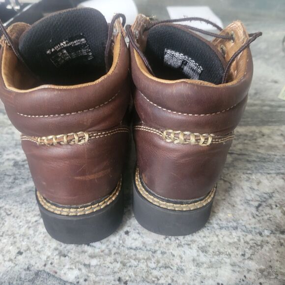 Ariat Canyon Womens 9 B Dark Brown Leather 4” Ranch Work Boots 10001254 - Picture 3 of 8